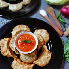 A picture of Fried Momos.