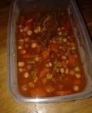 Potaje de garbanzos para contrarrestar el frío !!