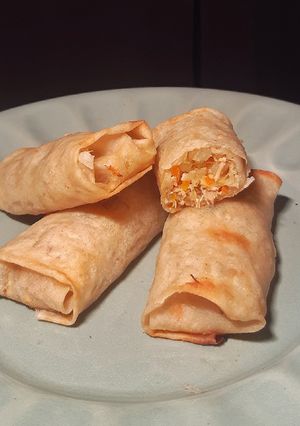 Una foto de Rollitos primavera de pollo