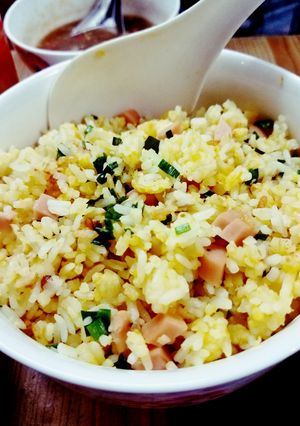Hình của món Cơm chiên tơi xốp.