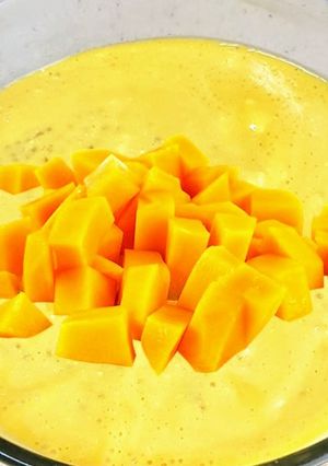 A picture of Mango sabudana kheer.