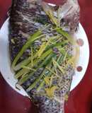 Cá rô phi hấp gừng, hành