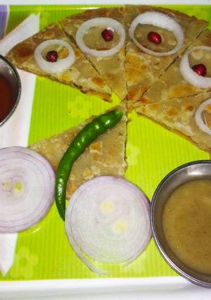 A picture of Friendship cheese soya keema stuffed paratha.