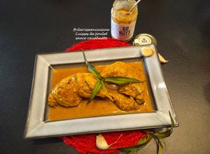 Une photo de Cuisses de poulet à la sauce cacahuète