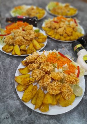 عکسی از دستور میگو با سس رمولاد