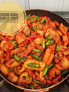 Foto resep Oseng Kikil Tempe Buncis Pedas Manis