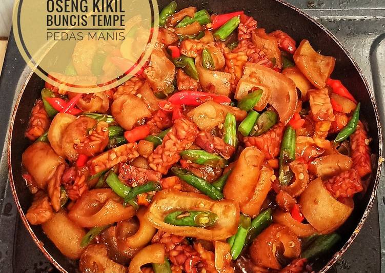 Oseng Kikil Tempe Buncis Pedas Manis