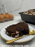 Banana chocolate loaf cake
