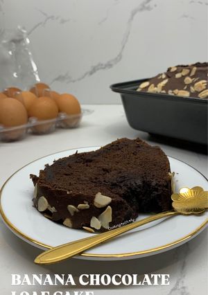 Foto resep Banana chocolate loaf cake