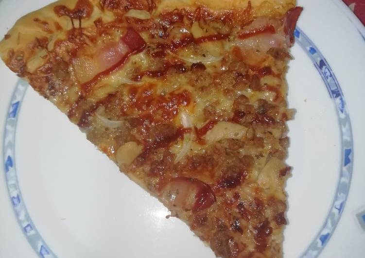 Pizza barbacoa tipo telepizza