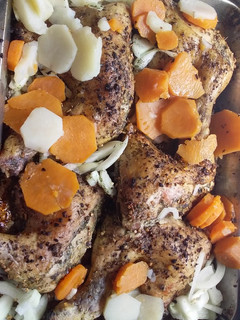 Una foto de Pollo al horno