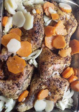 Una foto de Pollo al horno
