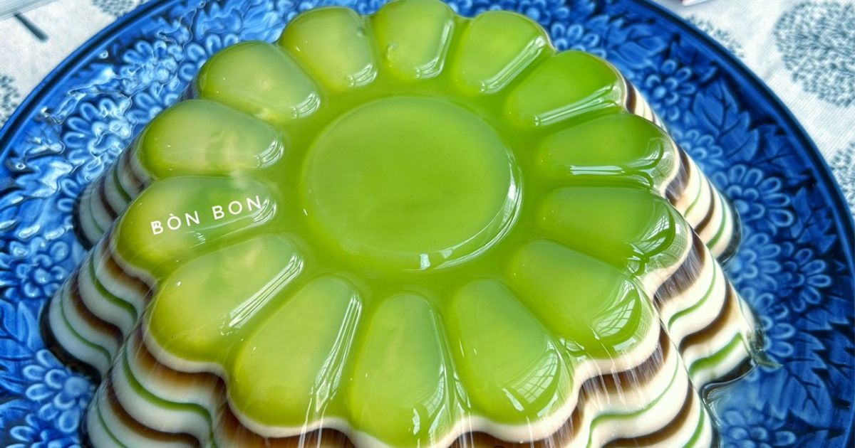 Cách Làm Món Rau Câu 3 Màu (Lá Dứa, Cà Phê, Sữa Dừa) của Bòn Bon - Cookpad