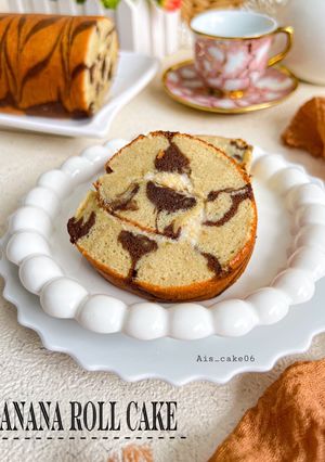 Foto resep Banana roll cake