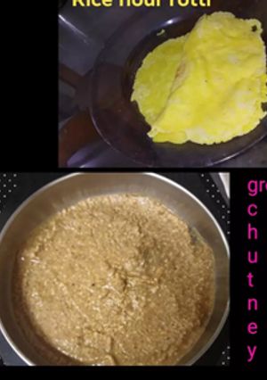 A picture of Rice flour rotti.