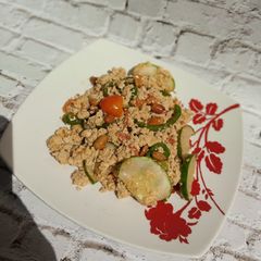 A picture of Stir fried tofu.