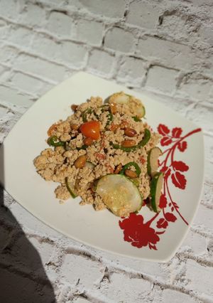 A picture of Stir fried tofu.