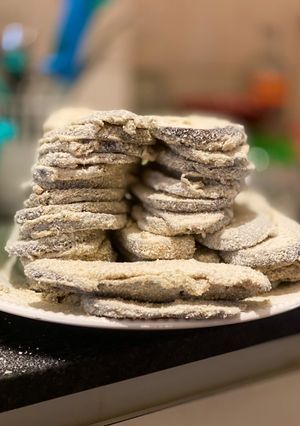 Una foto de Milanesa de berenjena