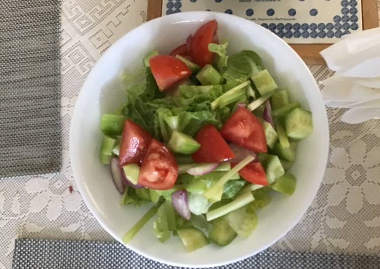 Steps to Make Super Quick Greek salad