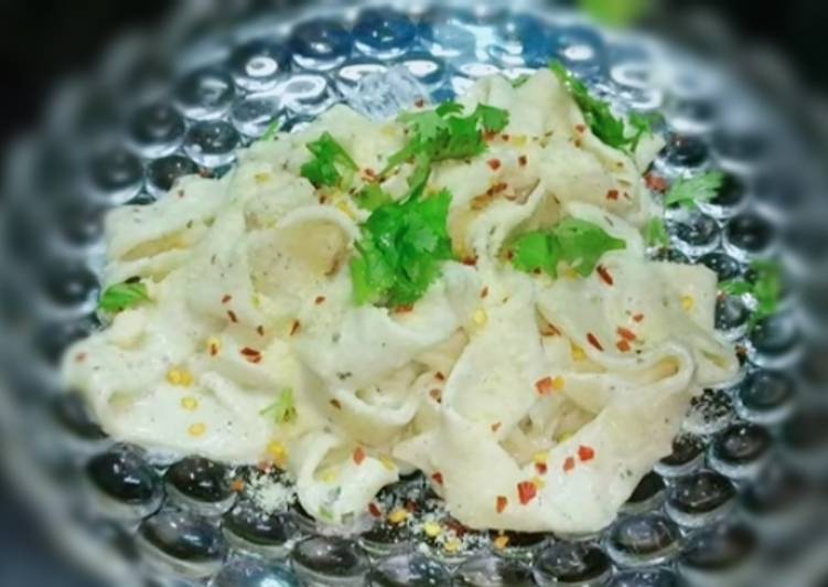 How to Prepare Homemade Alfredo fettuccine pasta