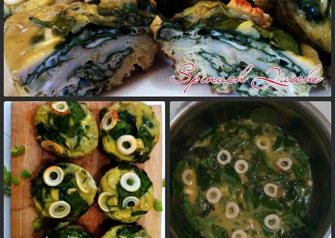 Omelet Bayam (Spinach Quiche / Spinach Muffin)