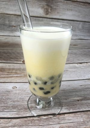 Hình của món Sữa tươi trứng muối.