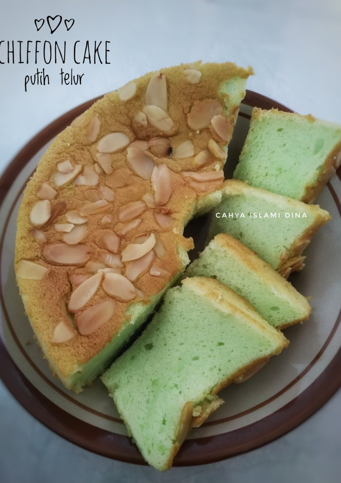 Foto resep Chiffon cake pandan putih telur ci Tintin Rayner