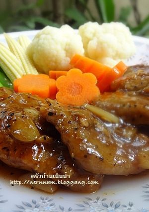รูปของ หมูอบกระเทียมพริกไทยดำ