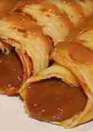 Una foto de Panqueques con dulce de leche