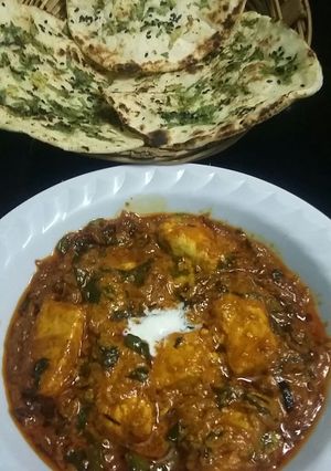 A picture of Methi malai paneer.