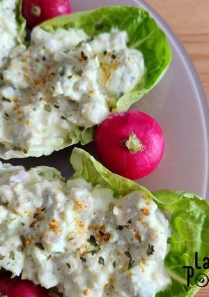 A picture of Avocado Deviled Eggs.