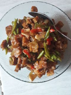 Foto resep Tempe Buncis Saus Tiram