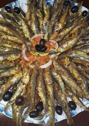 صورة لوصفة سمك سردين مقلي