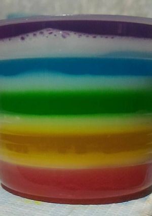 Foto resep (2).Puding Pelangi Nutrisari