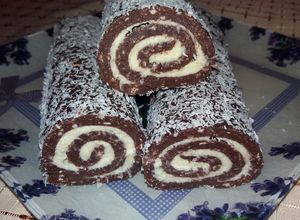 Kókusztekercs recept fotója
