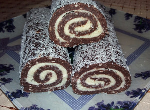 Kókusztekercs recept fotója