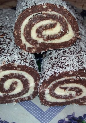 Kókusztekercs recept fotója