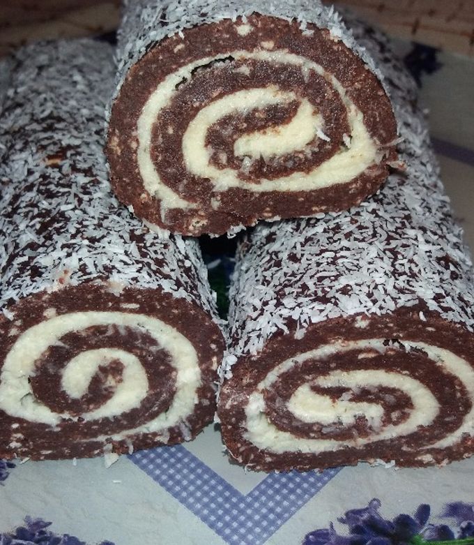 Kókusztekercs recept fotója