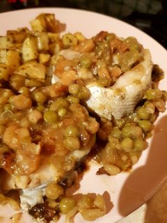 Una foto de Merluza en salsa verde