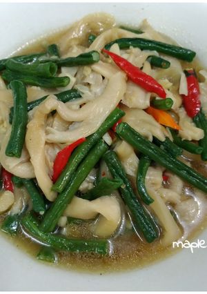 Foto resep Tumis Jamur Kacang Panjang