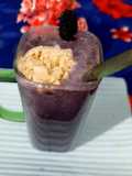 Mulberry milk shake -fresh and healthy breakfast drink