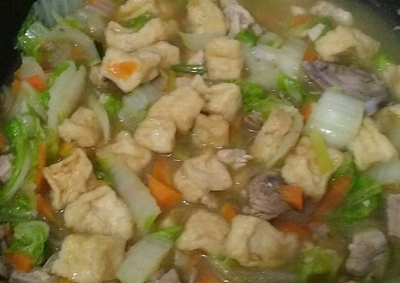 Cah Ayam Tahu special Warna Warni