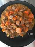 Estofado de carne al brandy