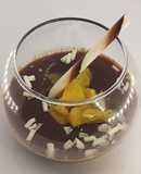 Crema de cholocate con fruta fresca