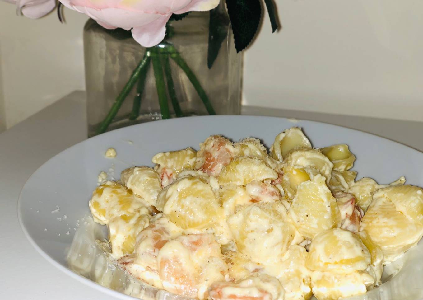 Creamy Prawns pasta