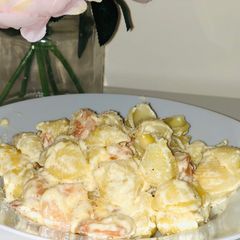 A picture of Creamy Prawns pasta.