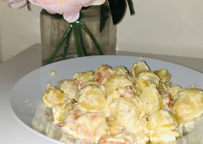 Creamy Prawns pasta