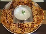 Aloo methi stuffed paratha