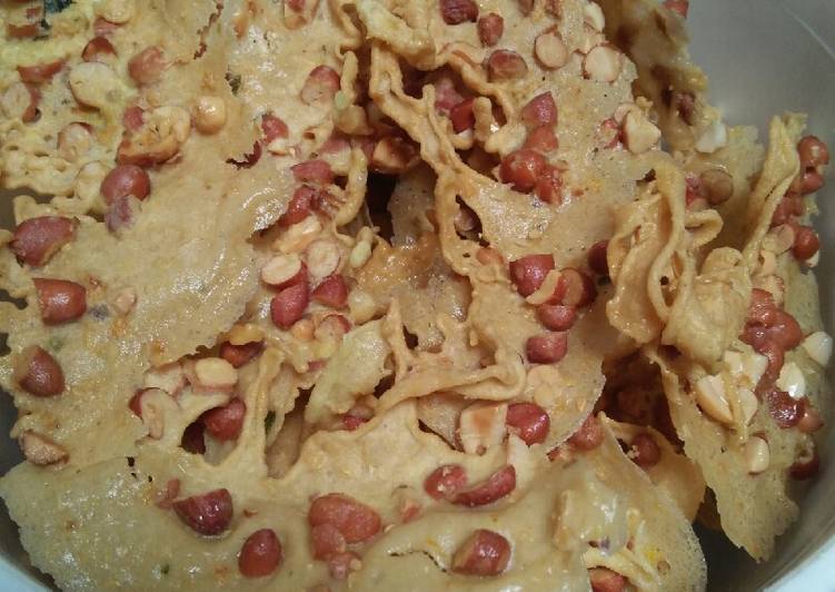 Peyek kacang renyah super cepat