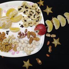 A picture of Fruit and Nuts Morning Breakfast Plate.